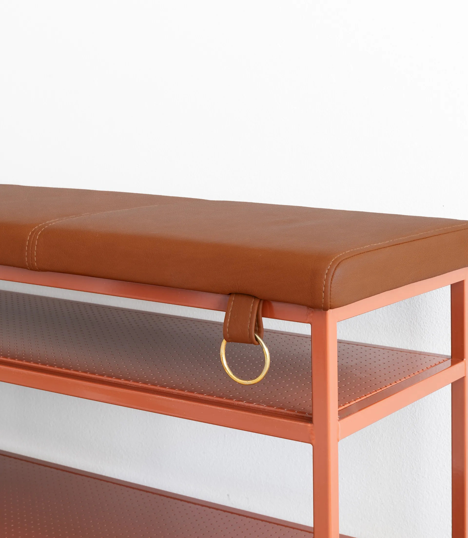 Estante zapatero Nancy, Cinnamon-vintage cognac Maze