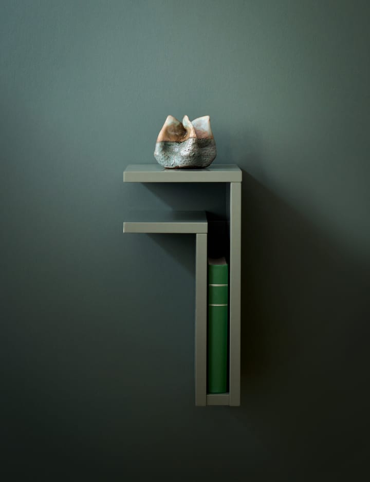 Estantería de pared F-shelf green grey, Estante a la izquierda Maze