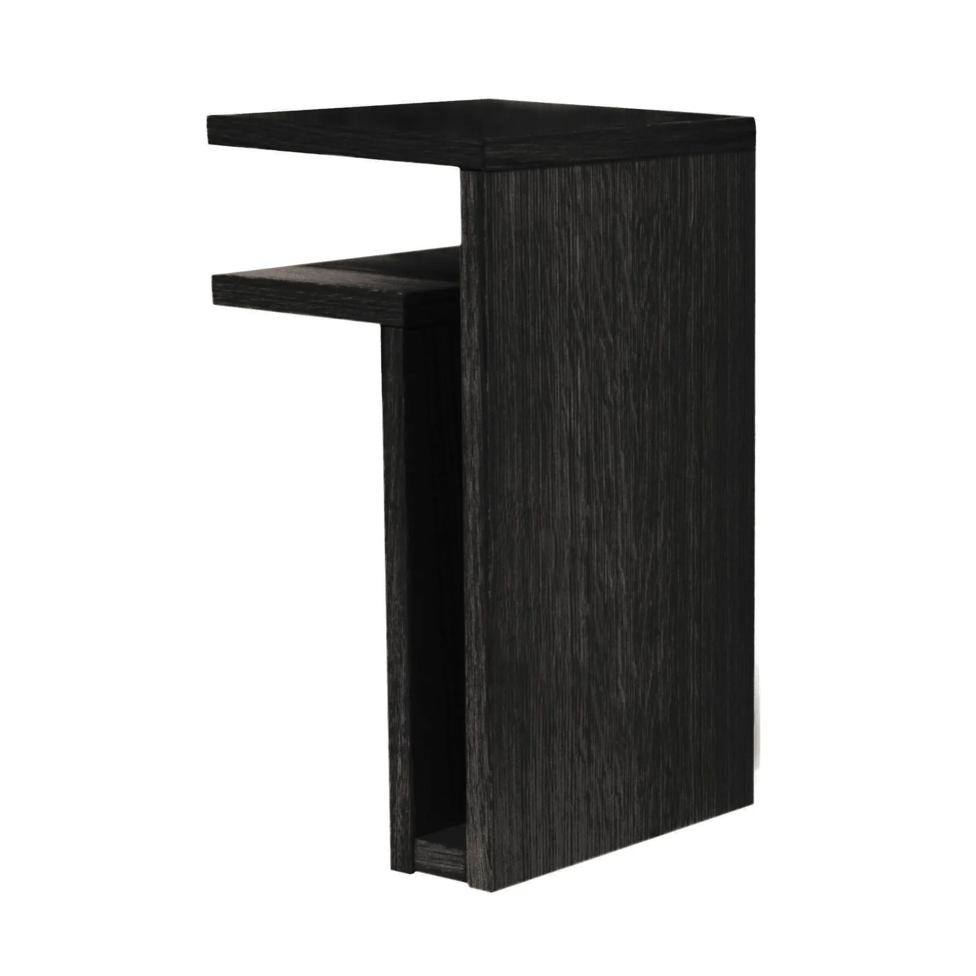 Estantería de pared F-shelf, negro, estante a la izquierda Maze