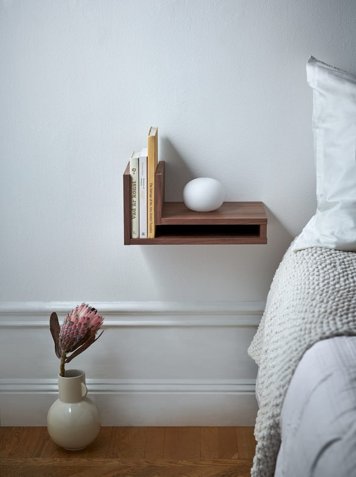 Estantería de pared F-shelf nogal, estante a la derecha Maze