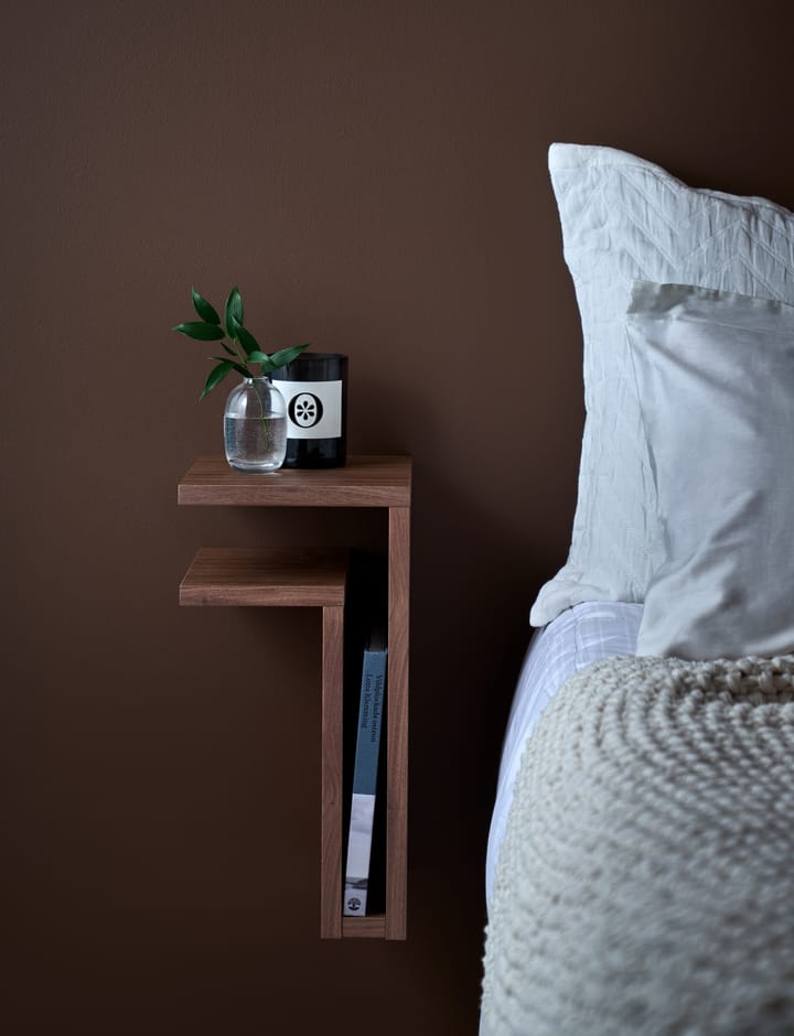 Estantería de pared F-shelf nogal, estante a la izquierda Maze