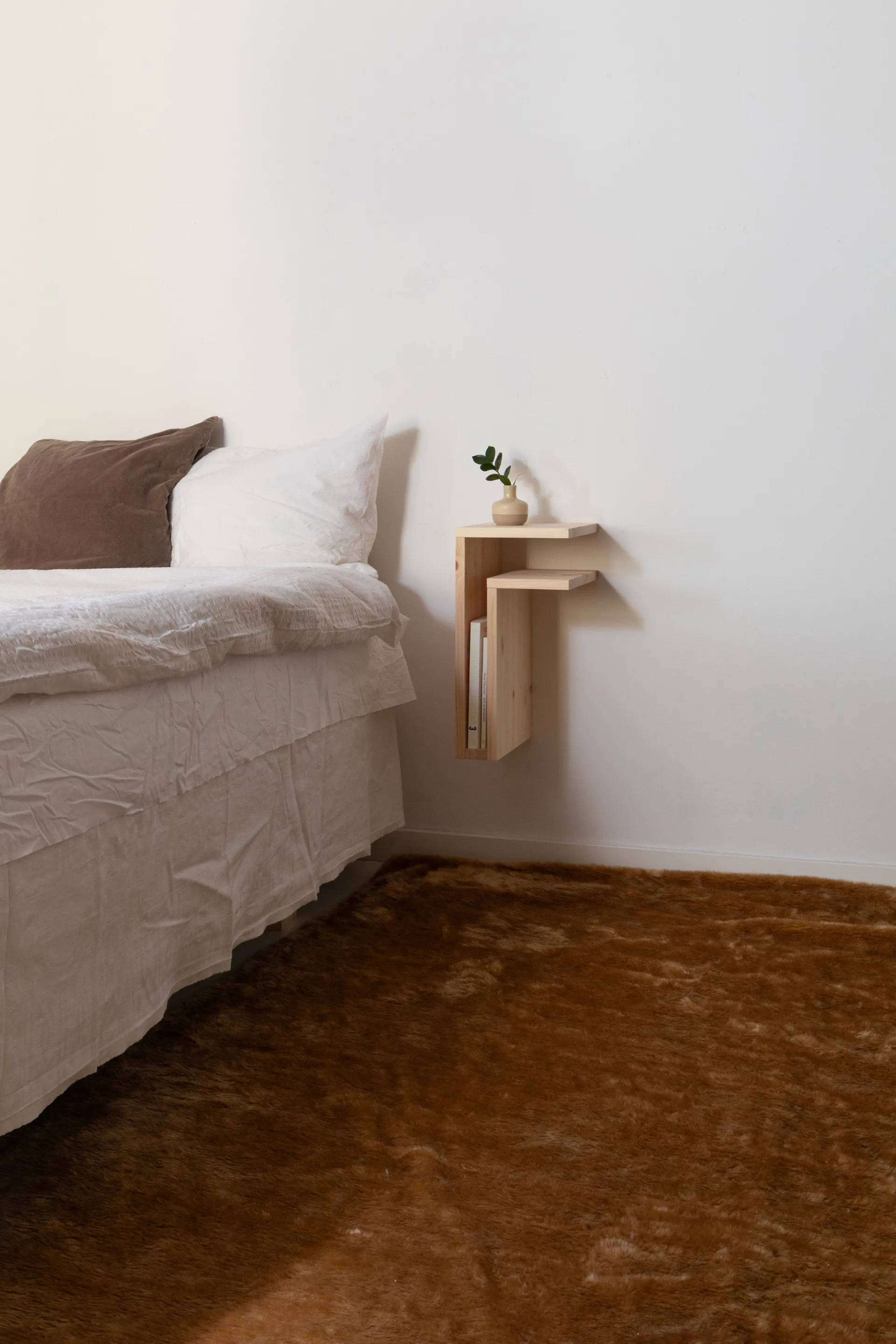 Estantería de pared F-shelf Play DIY, Pino, derecha Maze