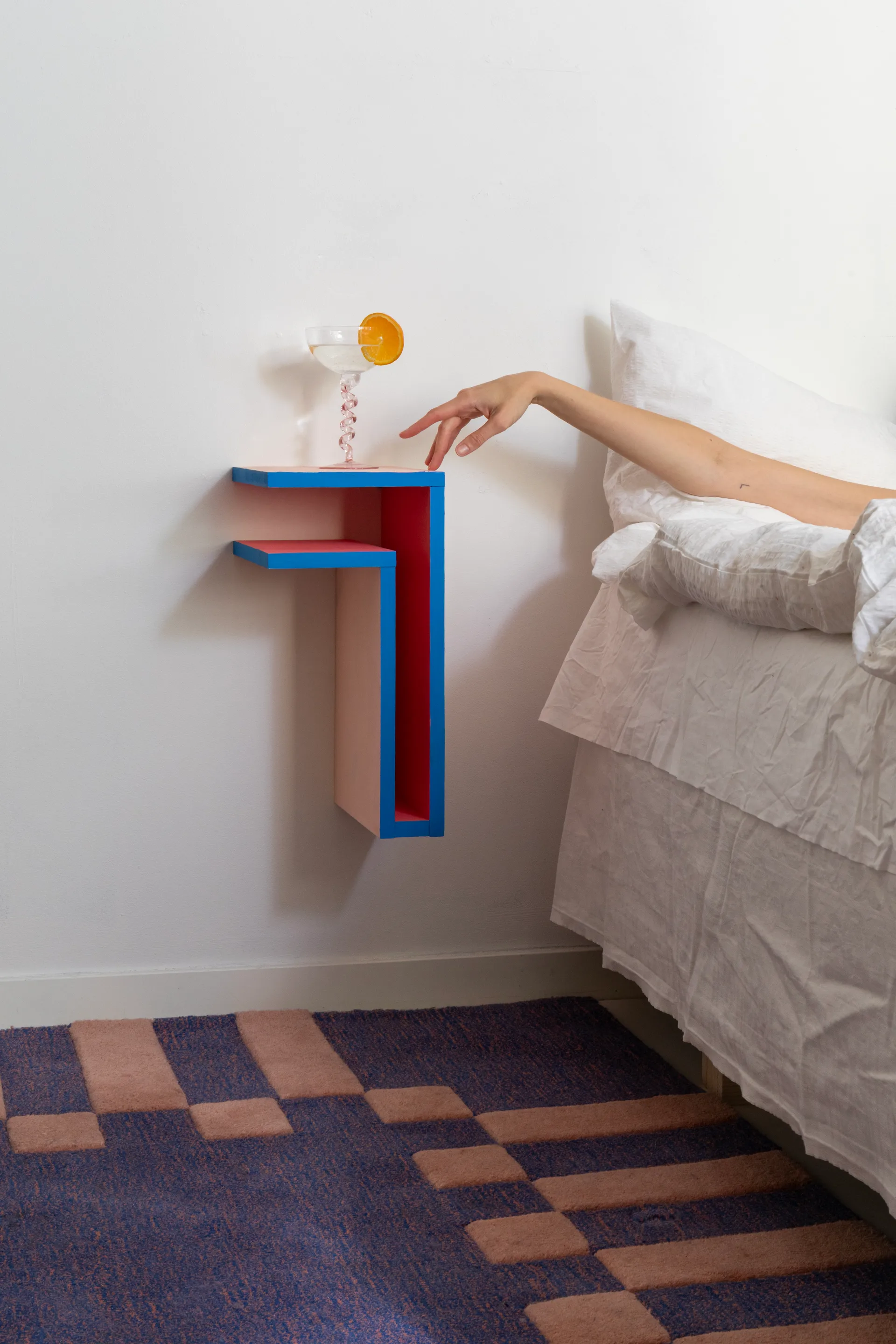Estantería de pared F-shelf Play DIY, Pino, izquierdo Maze