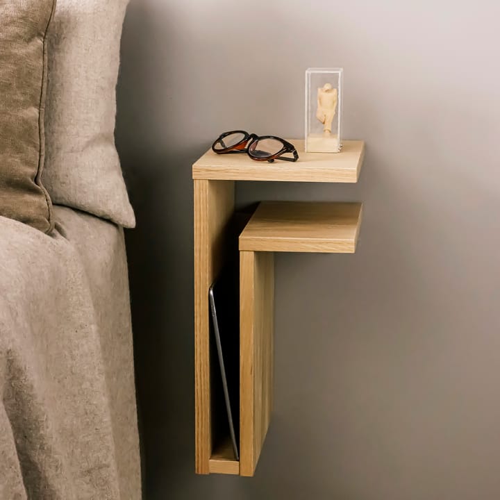 Estantería de pared F-shelf roble, Estante a la derecha Maze