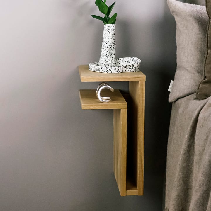Estantería de pared F-shelf roble, Estante a la izquierda Maze