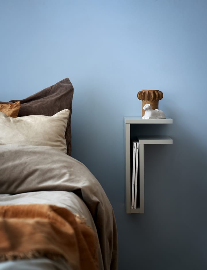 Estantería de pared F-shelf silk grey, Estante a la derecha Maze