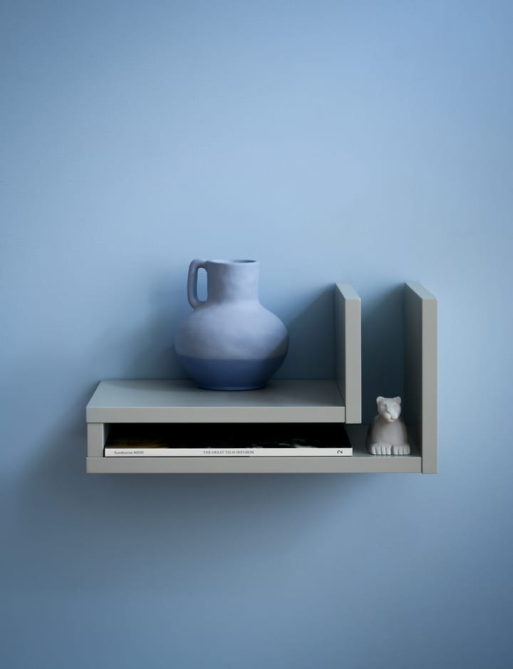 Estantería de pared F-shelf silk grey, Estante a la izquierda Maze