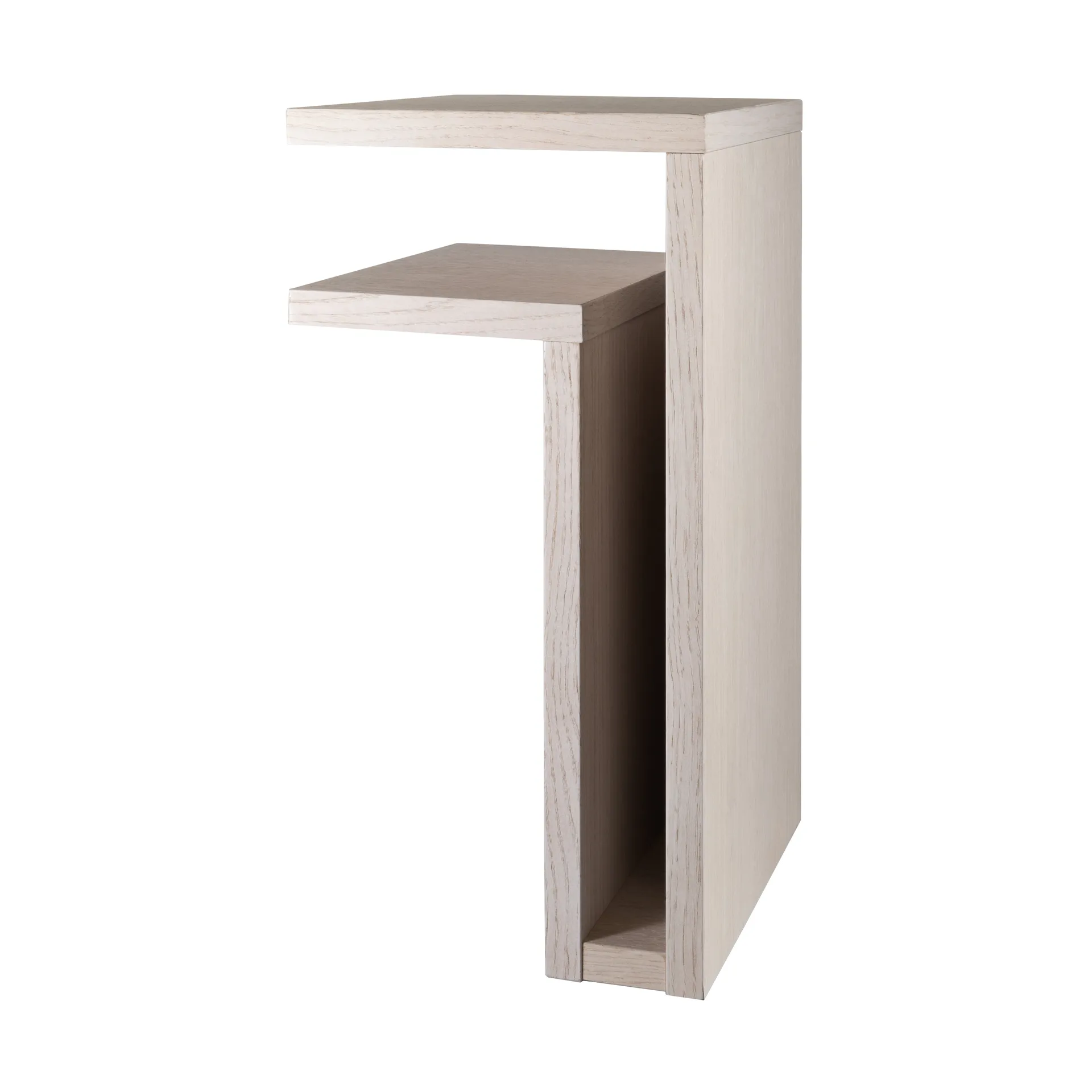 Estantería de pared F-shelf white oak, Estante a la izquierda Maze