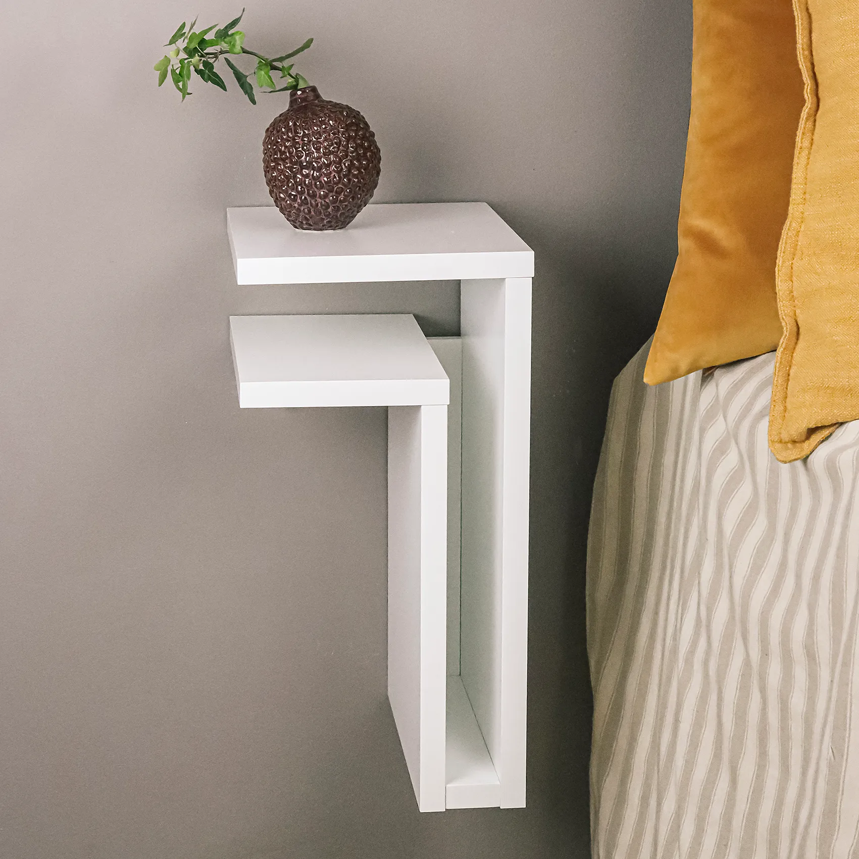 Estantería F-Shelf, blanco, estante hacia izquierda Maze