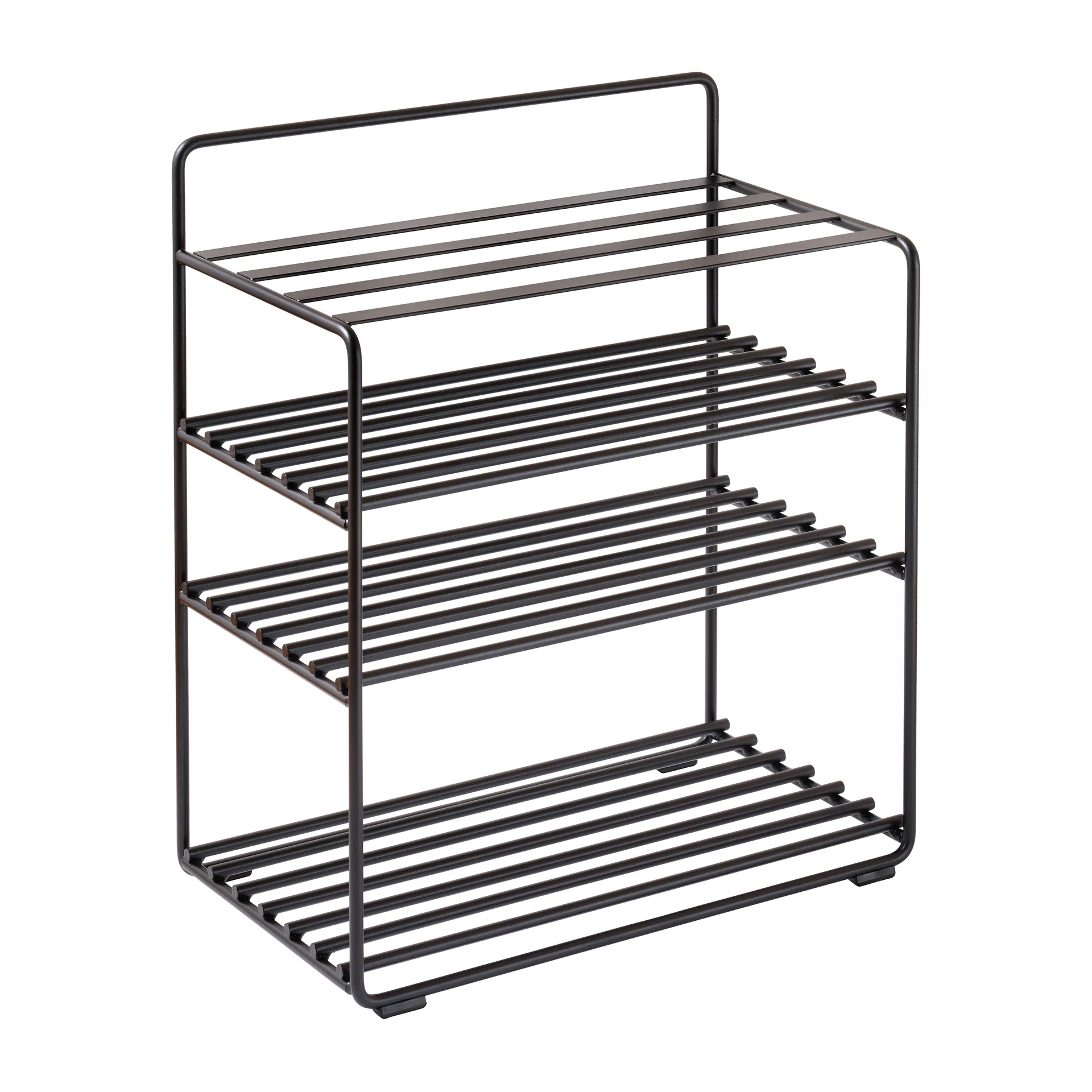 Estantería-Taburete Lower East Seat 50x28x58 cm, Black-black leather Maze