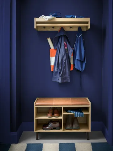 Gentle perchero de pared - Roble, 78×15×32 cm - Maze