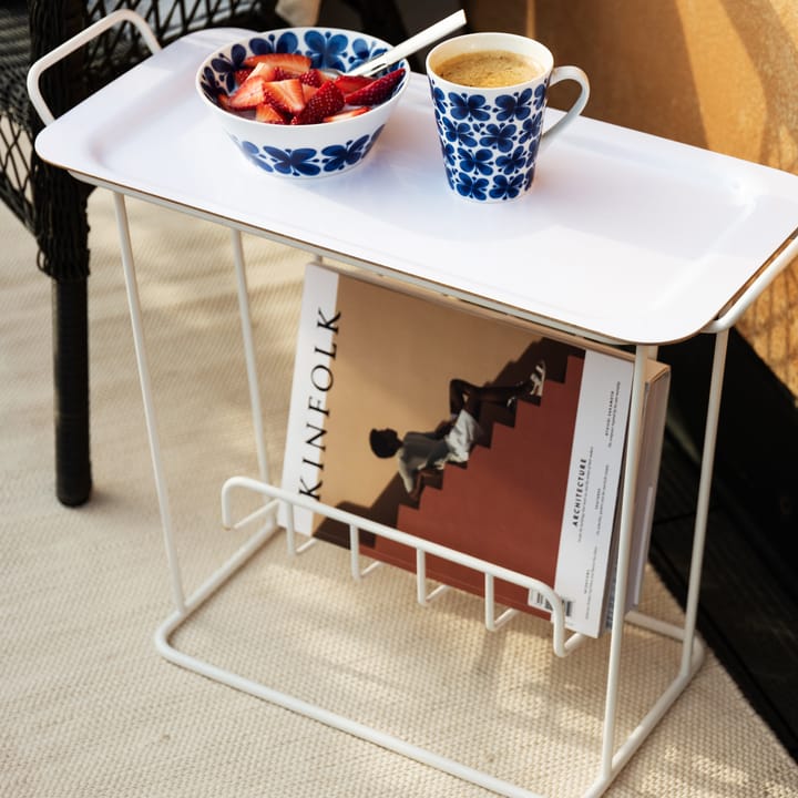 Mesa con bandeja Minnie Mae Paper, blanco Maze