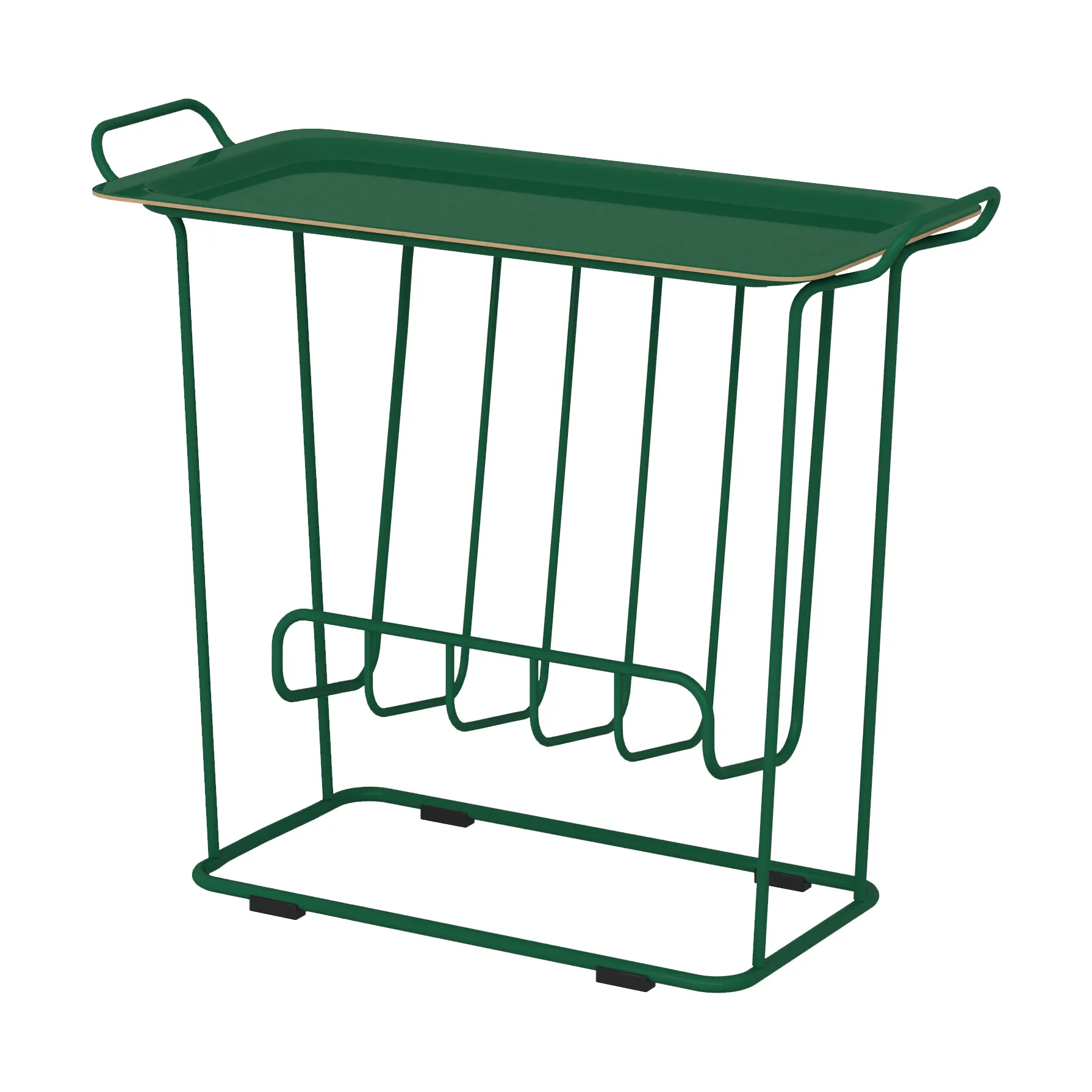 Mesa con bandeja Minnie Mae Paper, Fern green Maze