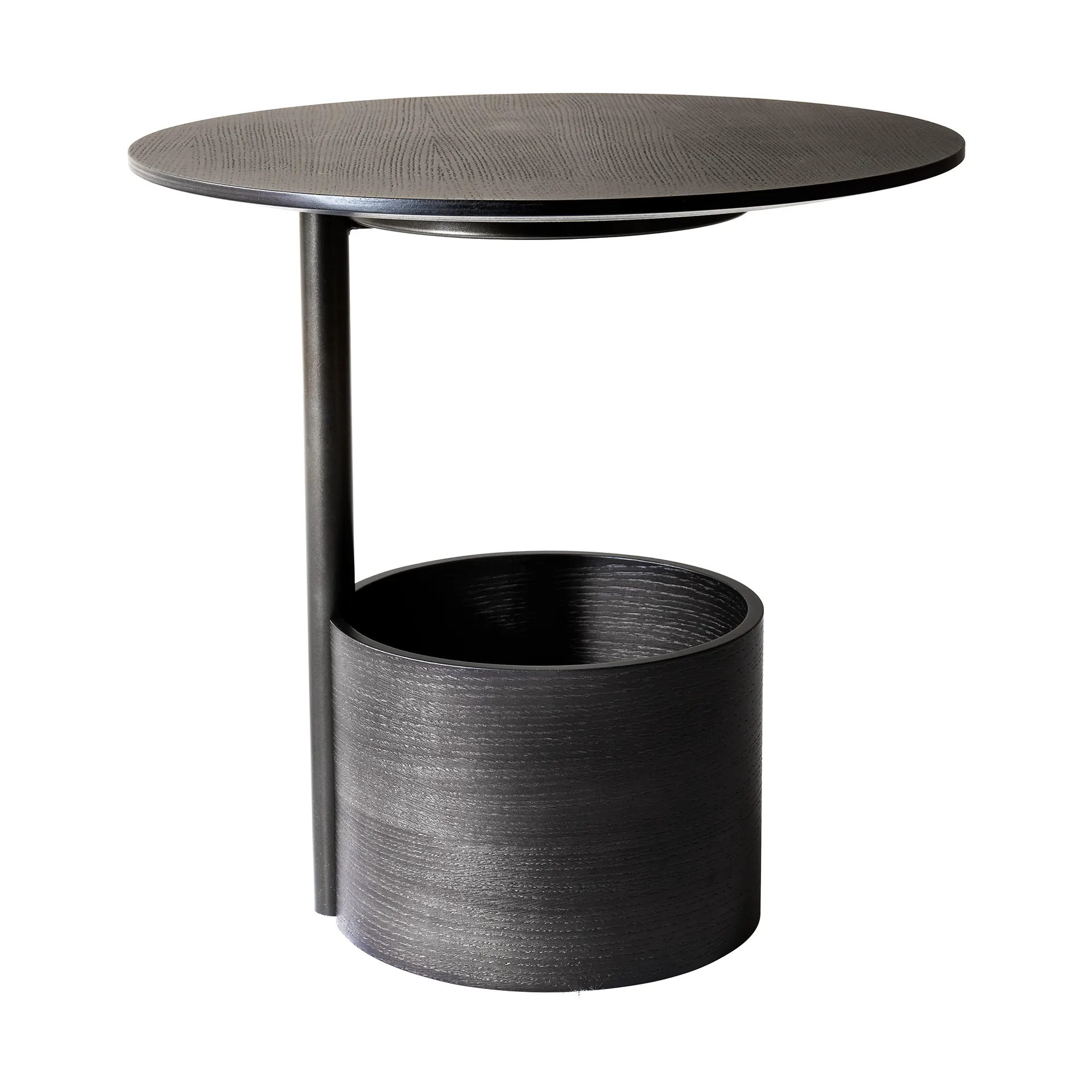 Mesa de centro Parasol S Ø50 cm, Dark stained oak Maze