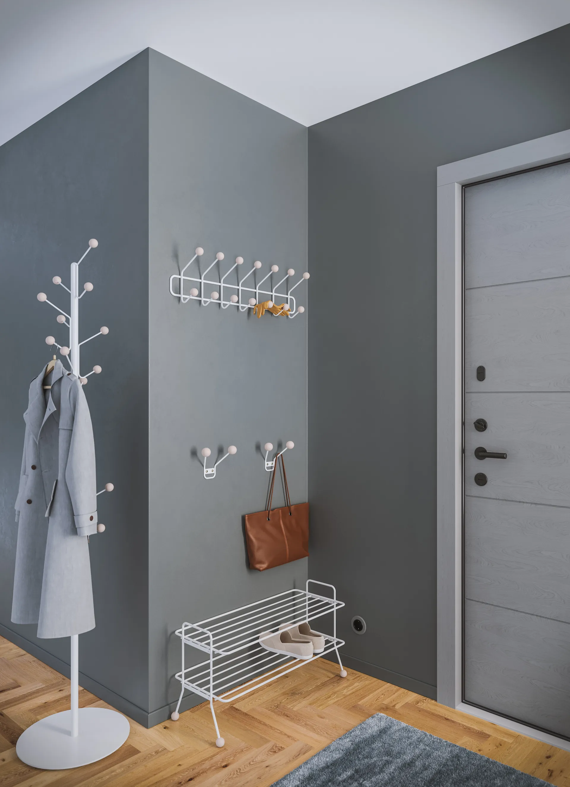 Perchero Bill Floor, Blanco Maze