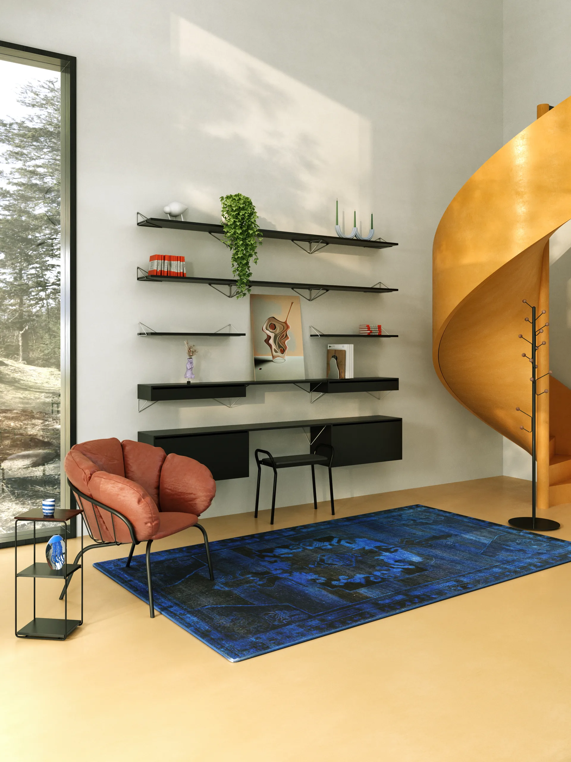 Perchero Bill Floor, Negro Maze