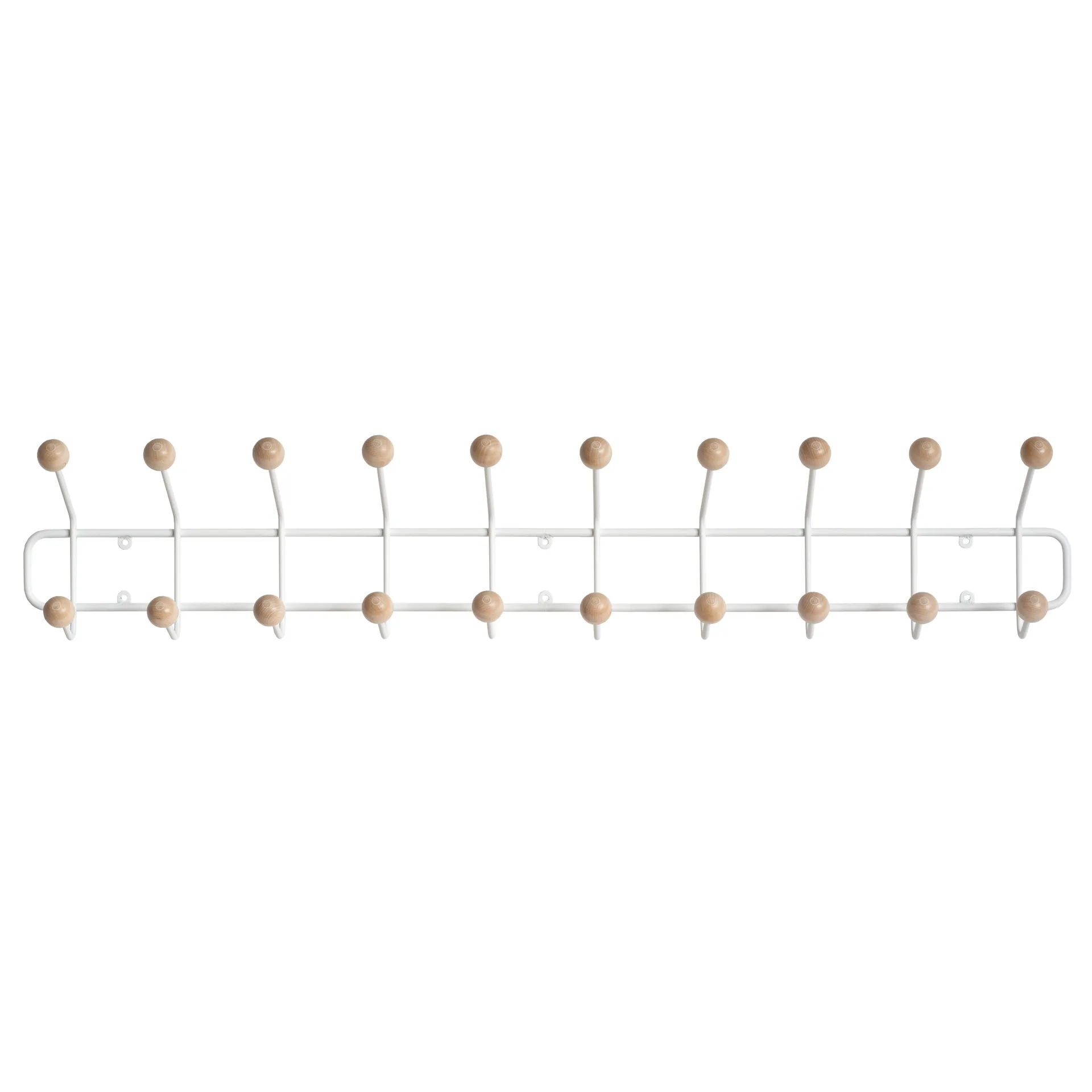 Perchero Bill Horizontal L, blanco Maze