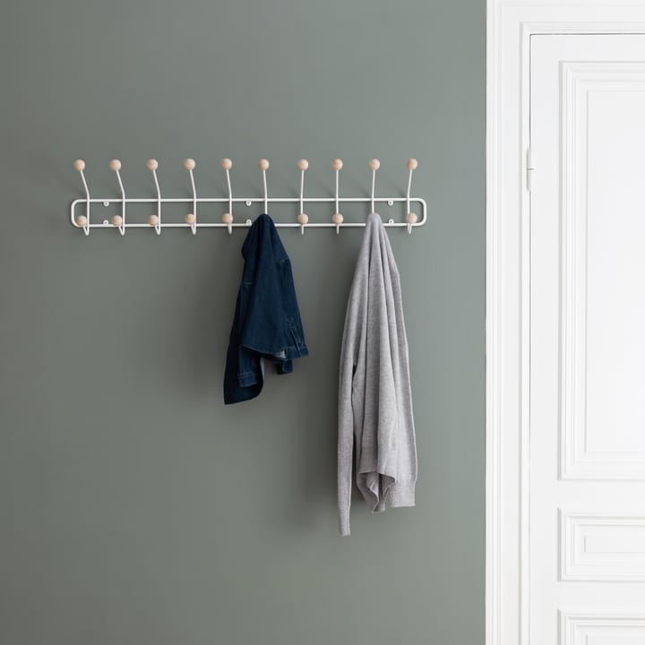 Perchero Bill Horizontal L, blanco Maze