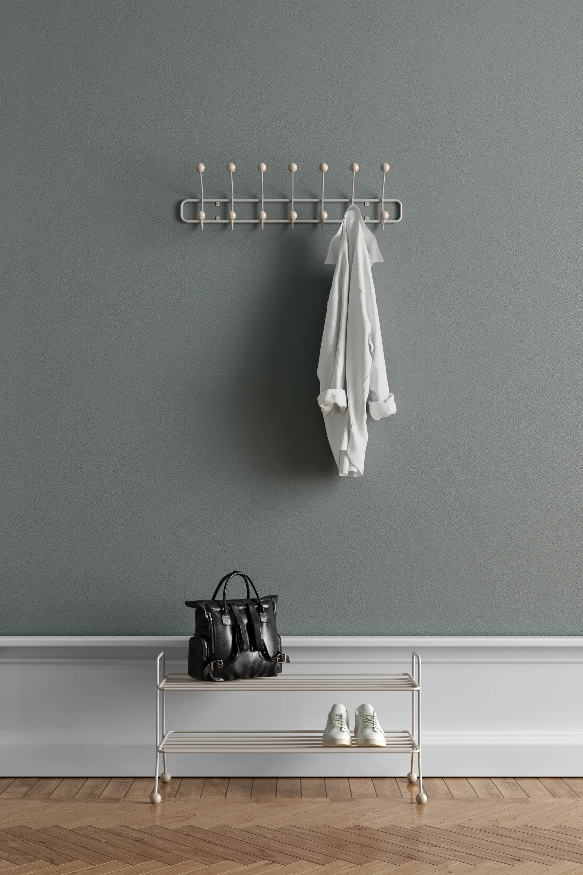 Perchero Bill Horizontal L, Greige Maze