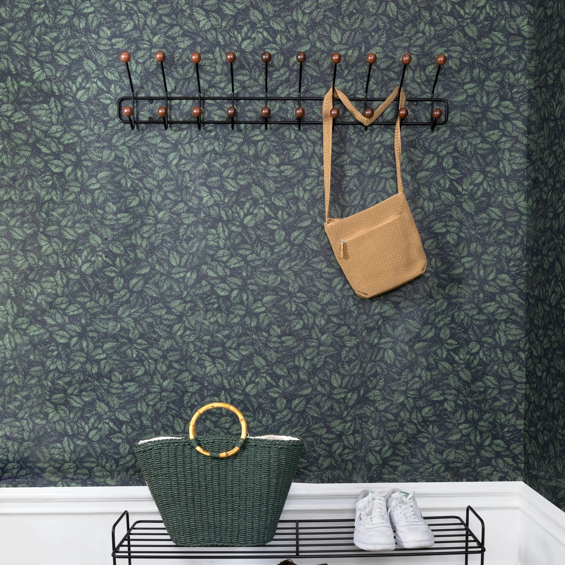 Perchero Bill Horizontal L, negro-marrón oscuro Maze