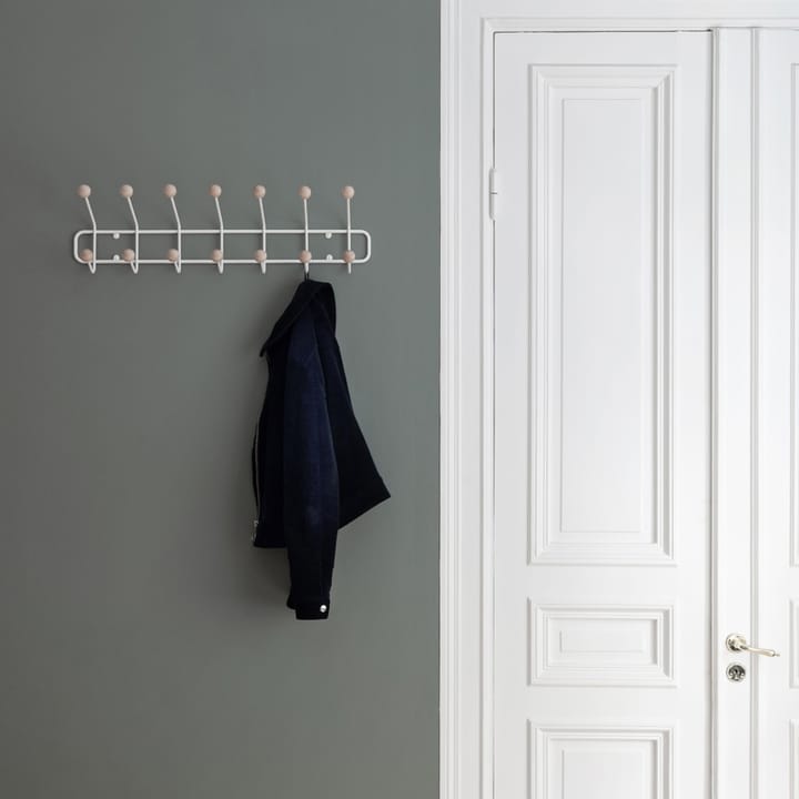 Perchero Bill Horizontal S, blanco Maze