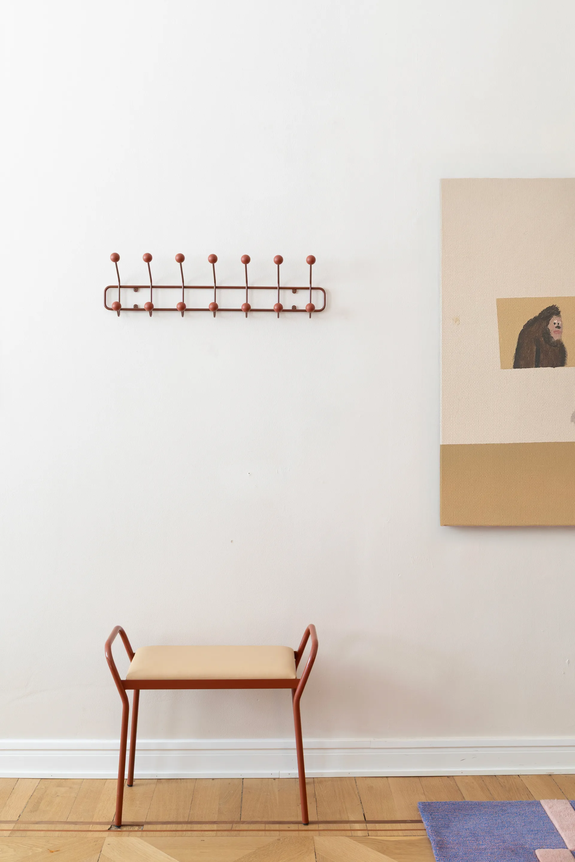 Perchero Bill Horizontal S, Cinnamon Maze