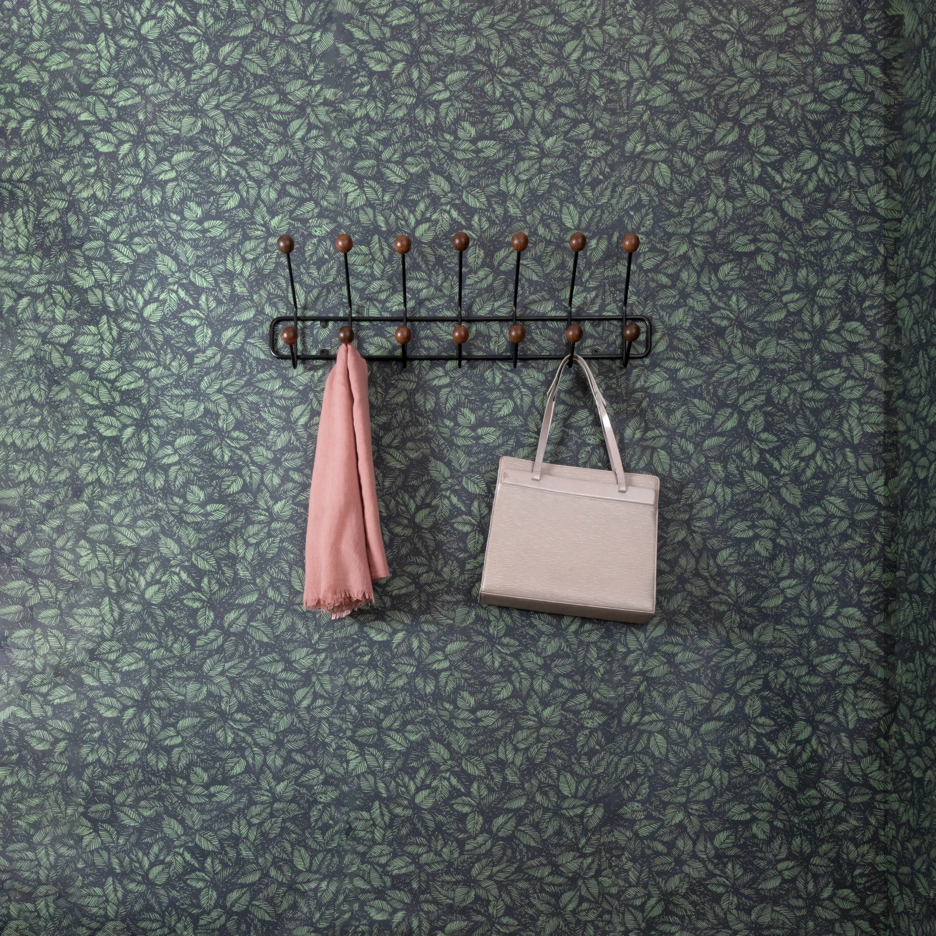 Perchero Bill Horizontal S, negro-marrón oscuro Maze