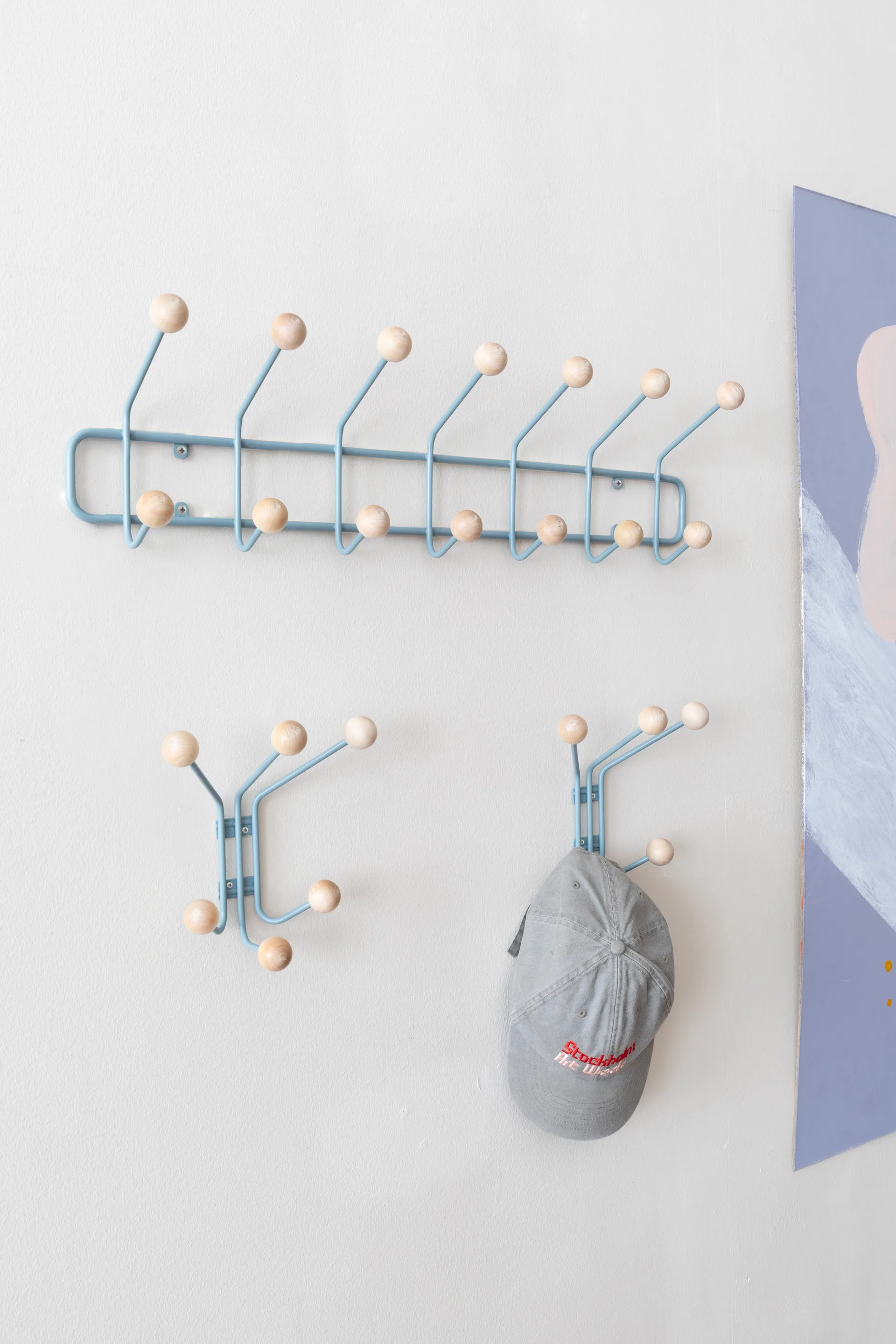 Perchero Bill Horizontal S, Pigeon blue Maze