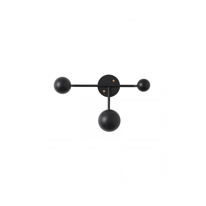 Perchero Bill Triple - Black - Maze