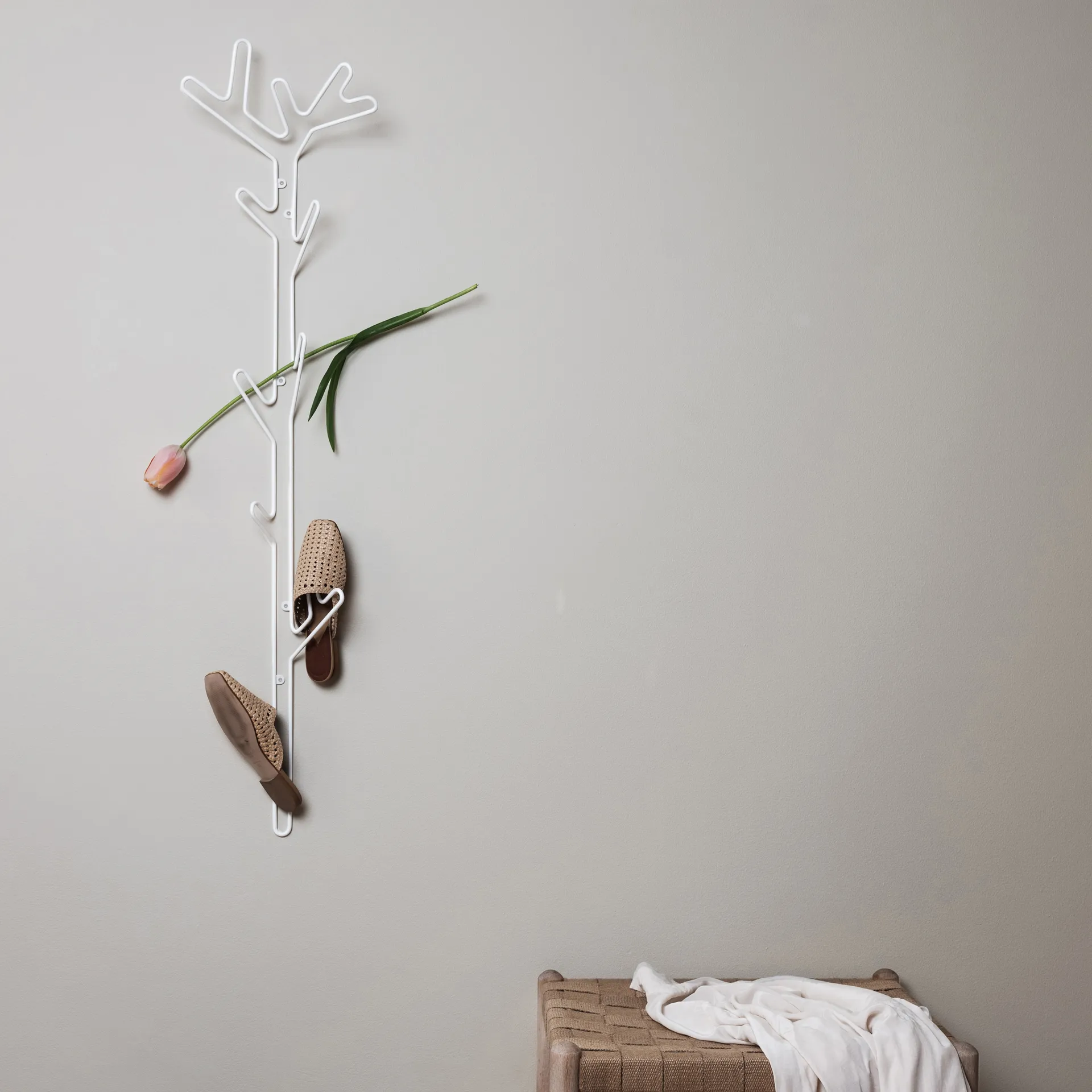 Perchero Branch, blanco Maze