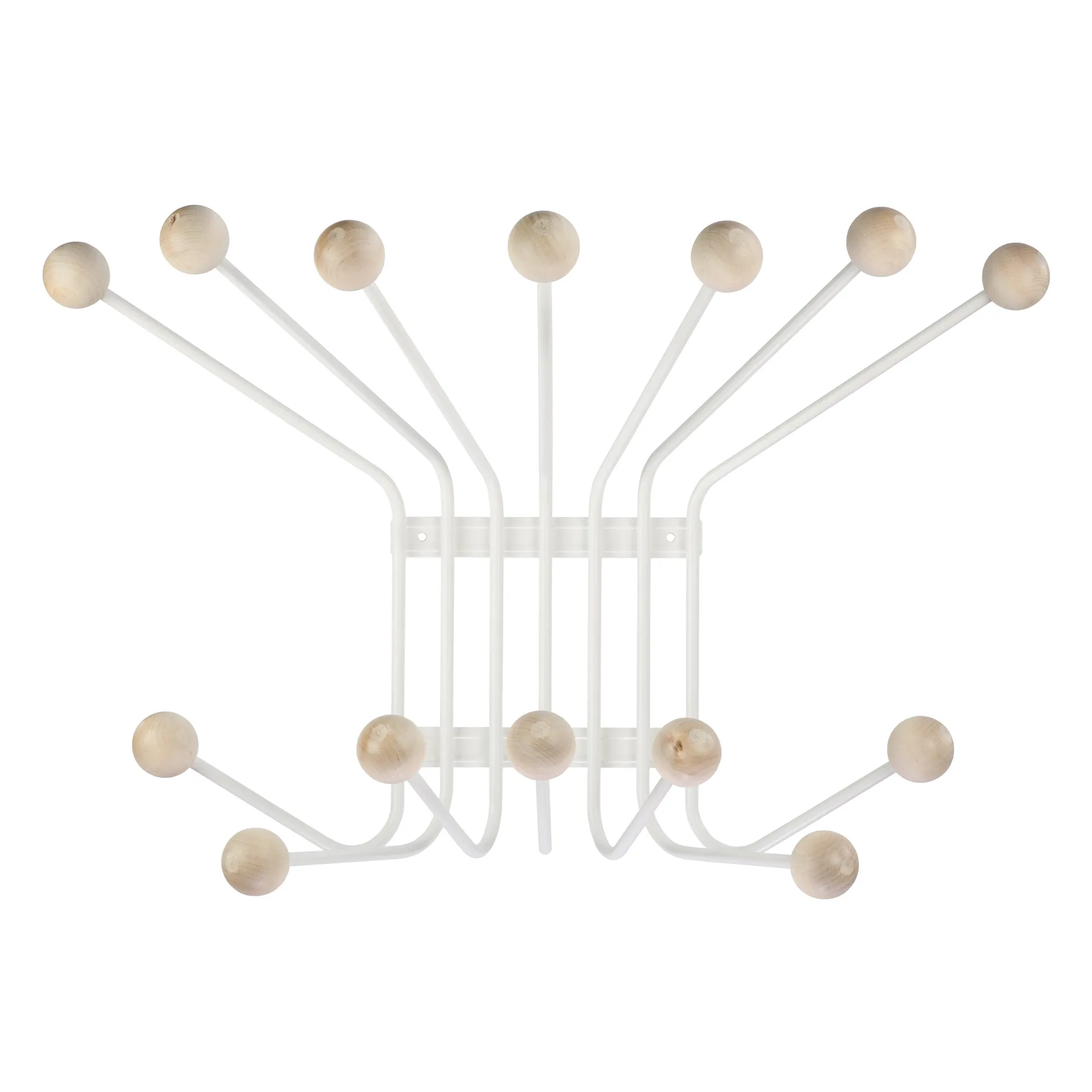 Perchero de pared Bill L, blanco Maze