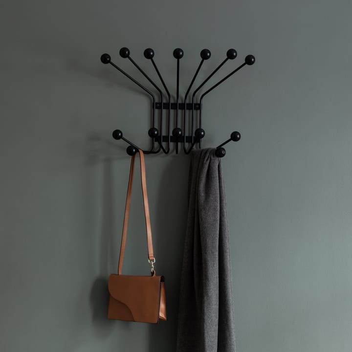 Perchero de pared Bill L, negro Maze