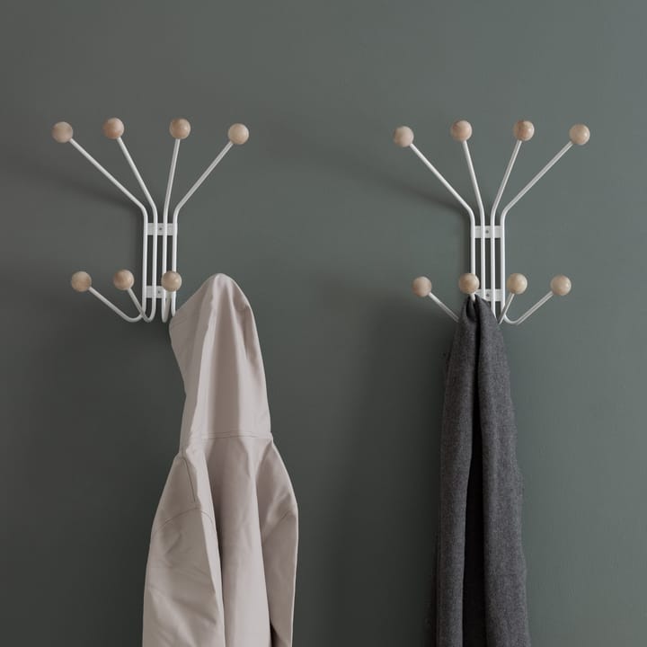 Perchero de pared Bill S, blanco Maze