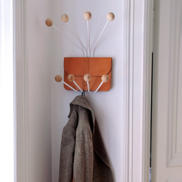 Perchero de pared Bill S, blanco Maze