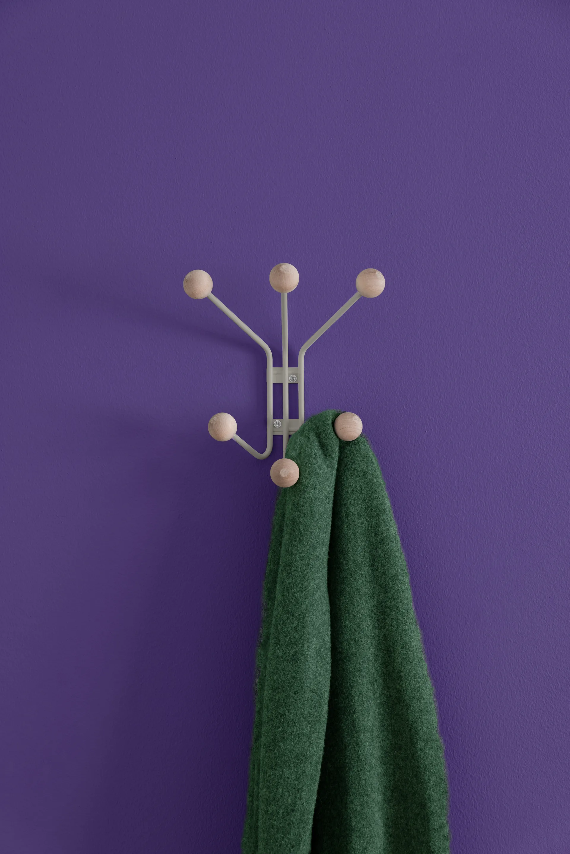 Perchero de pared Bill XS, Greige Maze