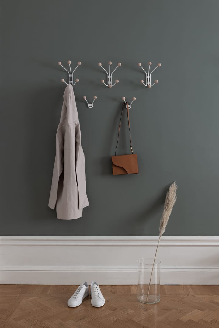 Perchero de pared Bill XS, Gris seda Maze
