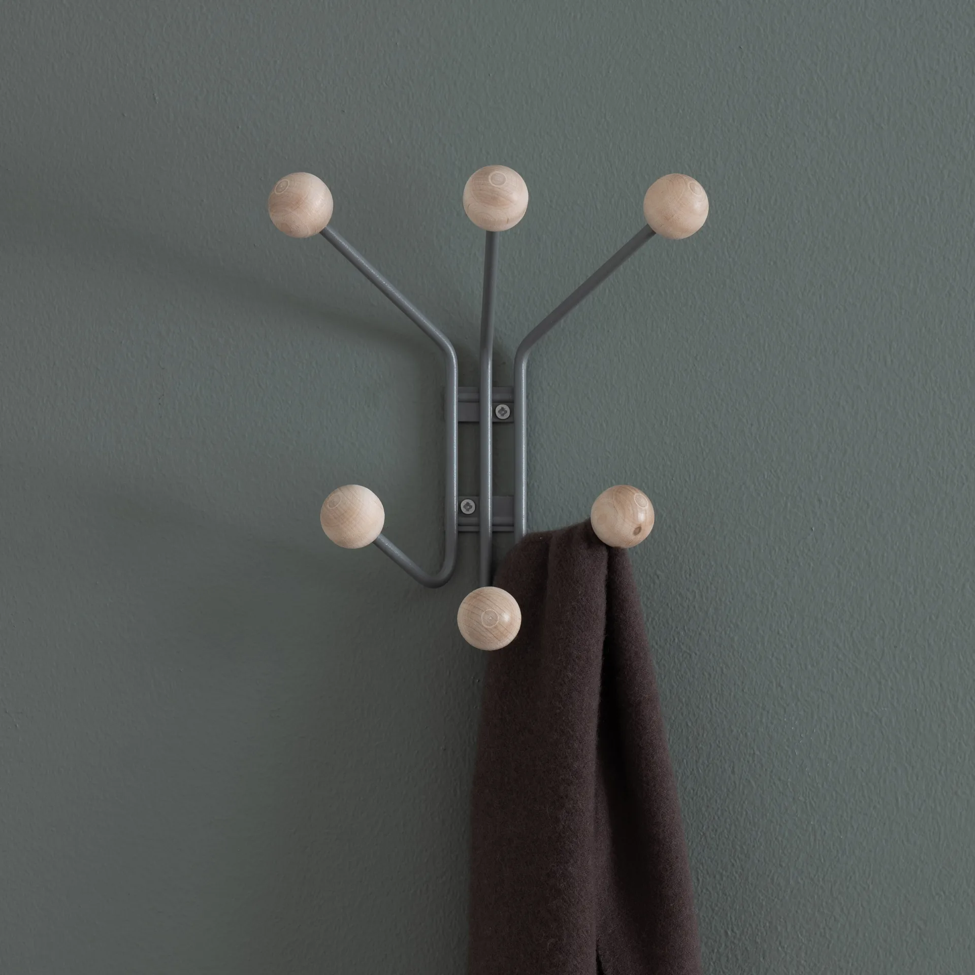 Perchero de pared Bill XS, gris Maze