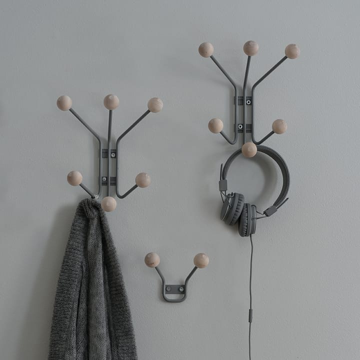 Perchero de pared Bill XS, gris Maze