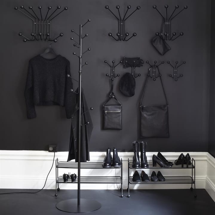 Perchero de pared Bill XS, negro Maze