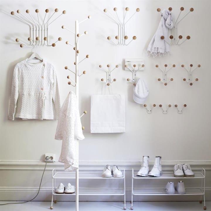 Perchero de pared Bill XXS, blanco Maze