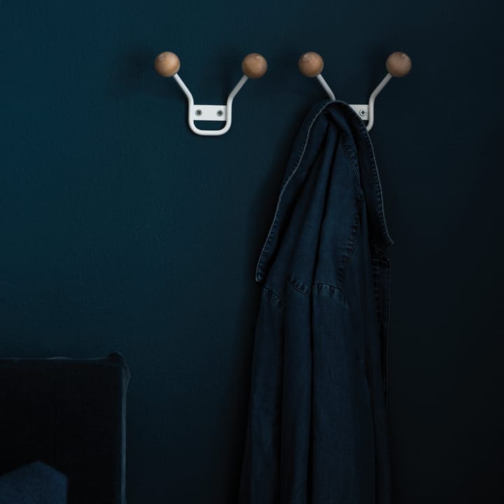 Perchero de pared Bill XXS, blanco Maze
