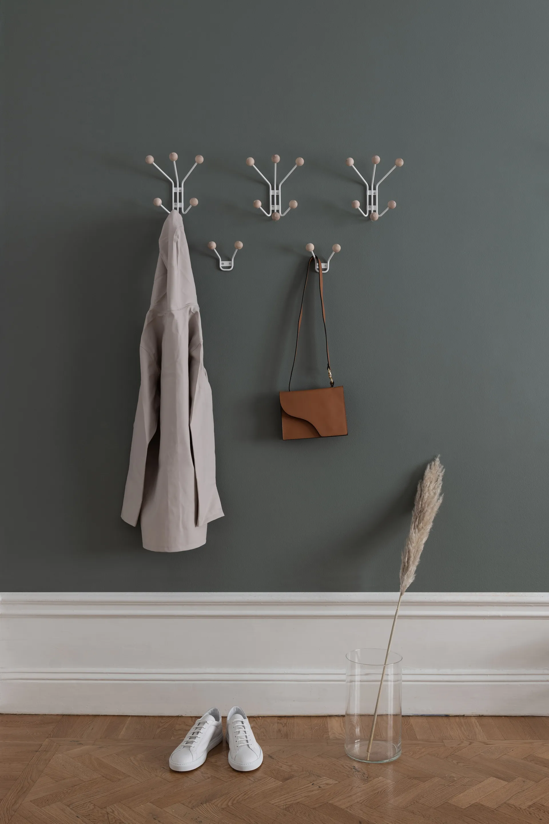 Perchero de pared Bill XXS, Greige Maze