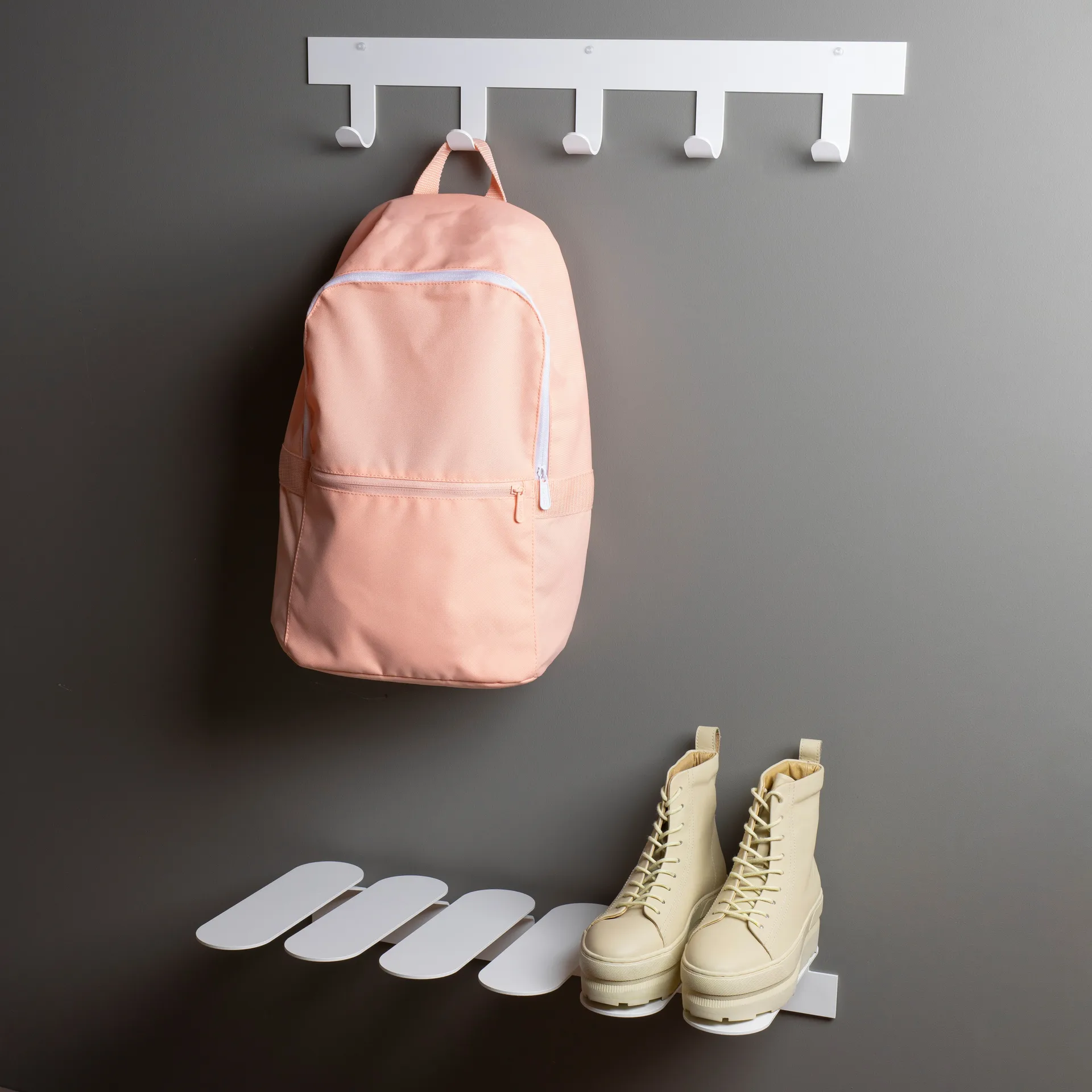 Perchero de pared Only Hooks, blanco Maze