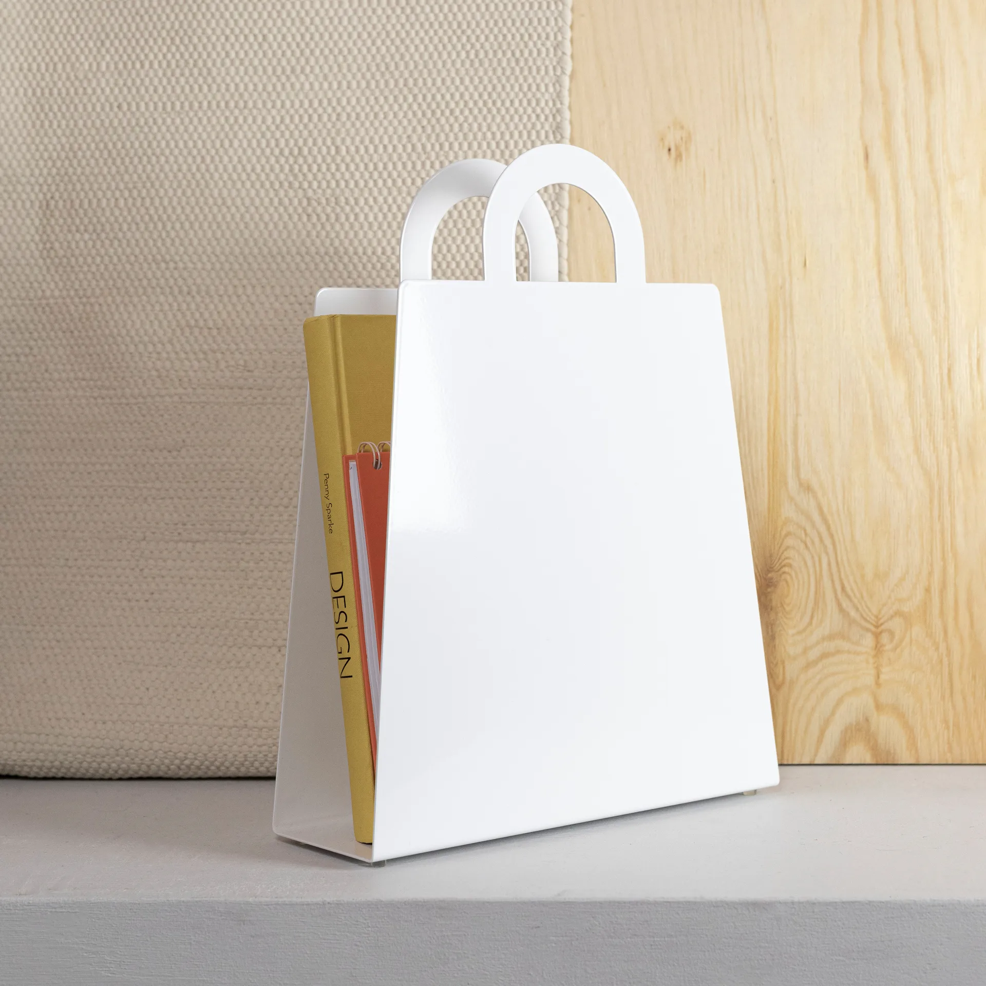 Revistero MagBag, blanco Maze