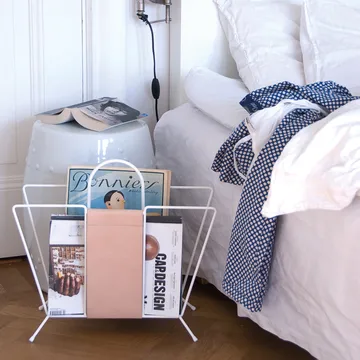 Revistero Suitcase - blanco-Natural - Maze