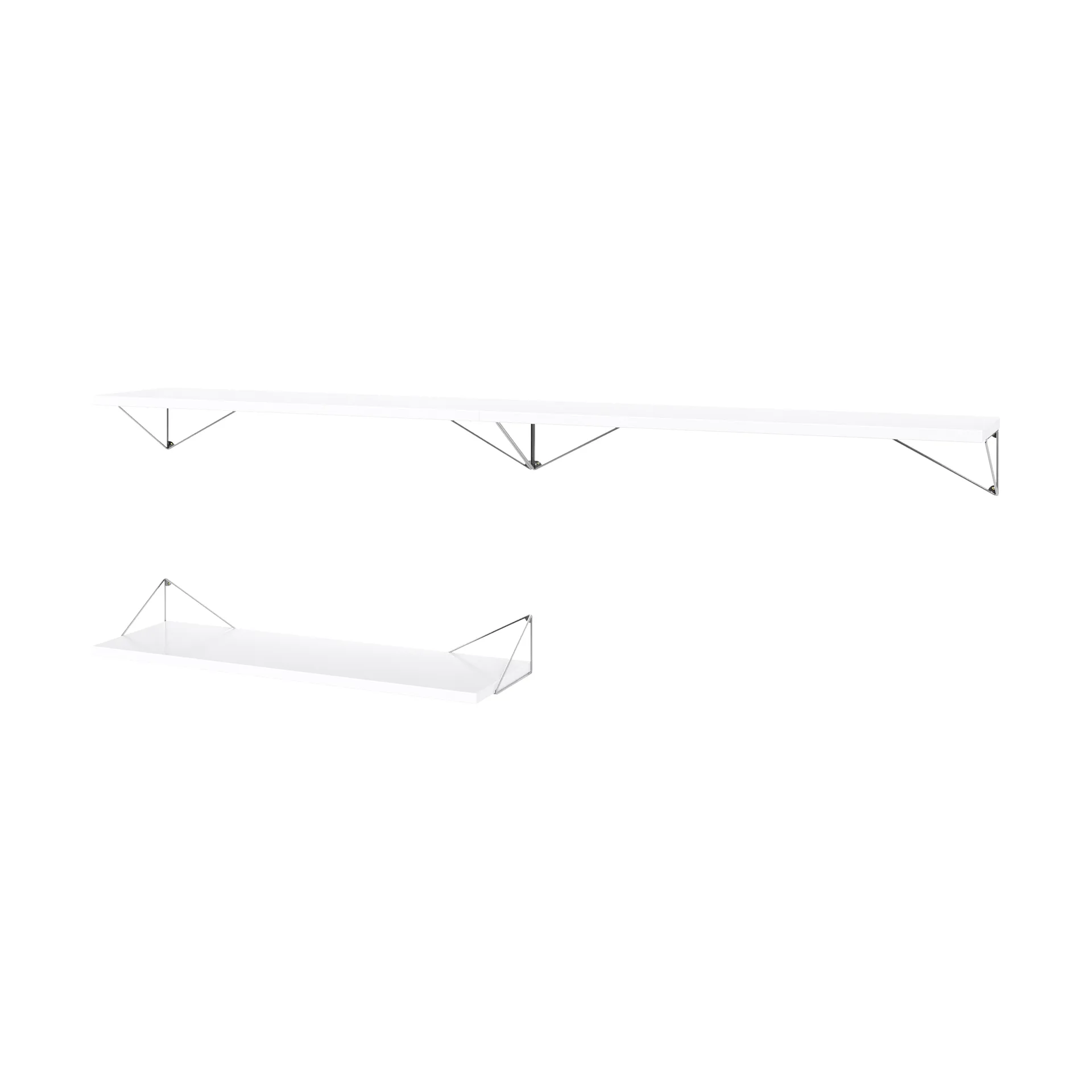 Sistema de estanterías Pythagoras Bundle A blanco-cromo Maze