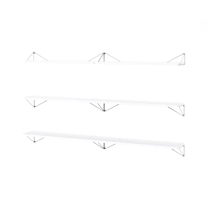 Sistema de estanterías Pythagoras Bundle B blanco-cromo - Maze