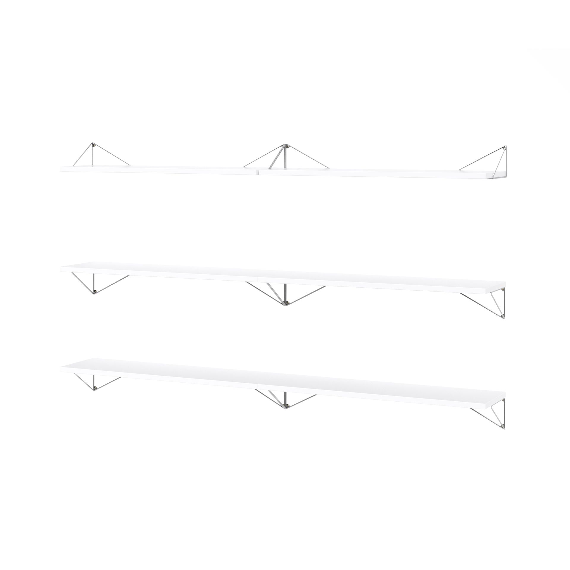 Sistema de estanterías Pythagoras Bundle B blanco-cromo Maze