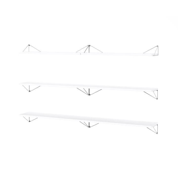 Sistema de estanterías Pythagoras Bundle B blanco-cromo - undefined - Maze