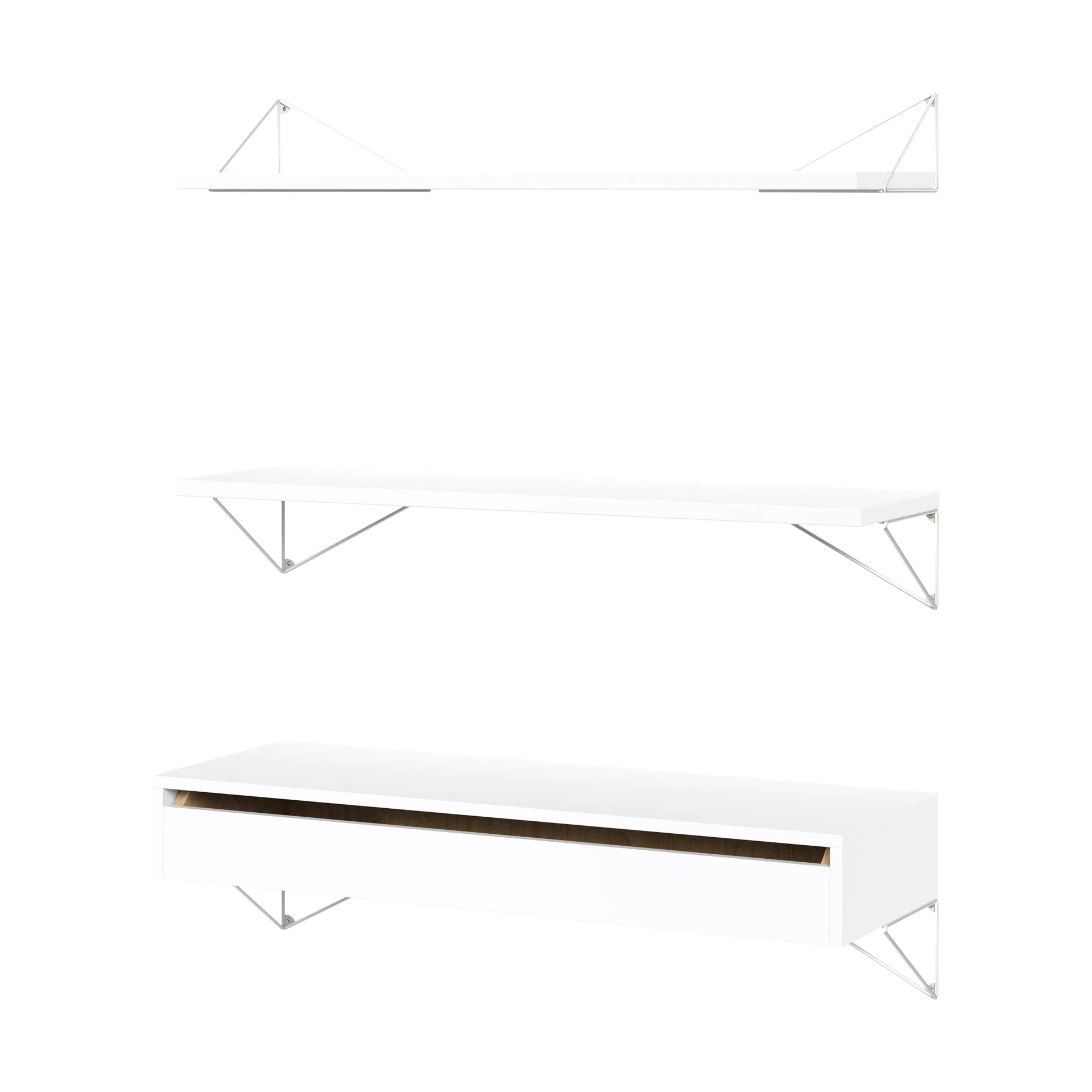 Sistema de estanterías Pythagoras Bundle C blanco-blanco,  Maze